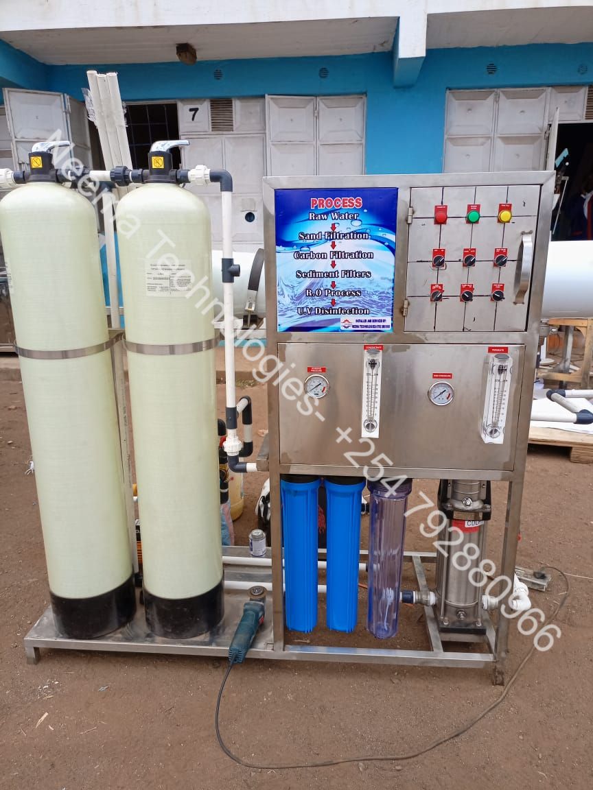 Operating Reverse Osmosis Water Purifier system in Kenya Neema