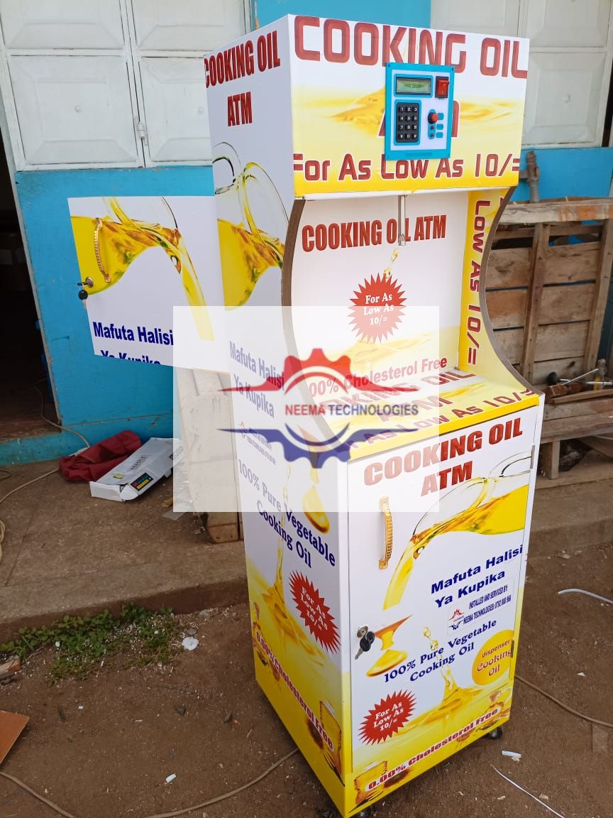 Buying Cooking Oil ATM or Salad Oil Vending machine in Kenya Neema