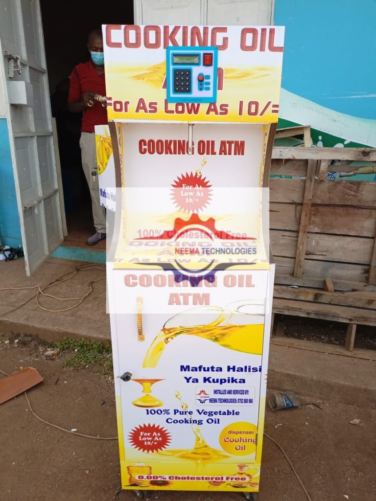 Buying Cooking Oil ATM or Salad Oil Vending machine in Kenya Neema